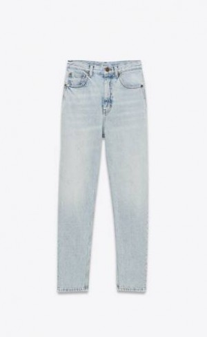 YSL 80'S Cropped Jeans Albastri Deschis | Romania_YSL27972