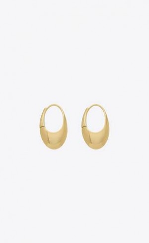 YSL Arty Earrings In Metal Aurii | Romania_YSL85266
