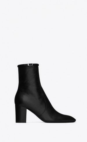 YSL Betty Booties In Smooth Piele Negrii | Romania_YSL29159