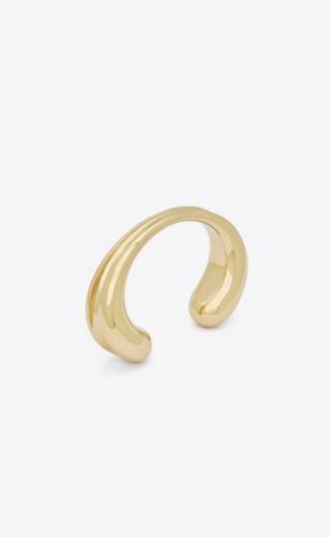 YSL Bone Bracelet In Metal Aurii | Romania_YSL82897