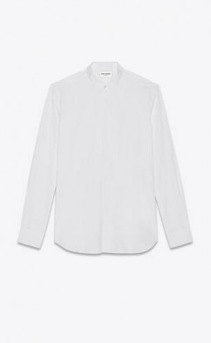 YSL Bumbac Poplin Albi | Romania_YSL68059