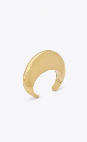 YSL Bumpy Cuff In Metal Aurii | Romania_YSL37584