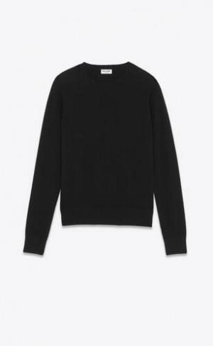 YSL Cashmere Pulovere Negrii | Romania_YSL89670