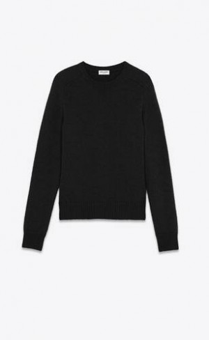 YSL Cashmere Pulovere Negrii | Romania_YSL38323