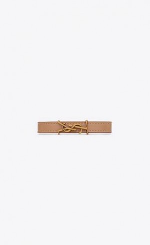 YSL Cassandre Bracelet In Piele Maro Aurii | Romania_YSL21403