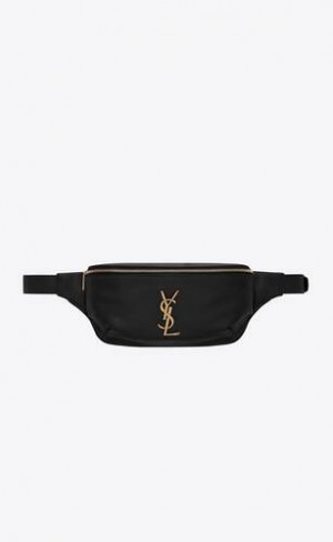 YSL Cassandre Clasici Belt Bag In Grain De Poudre Embossed Piele Negrii | Romania_YSL96872