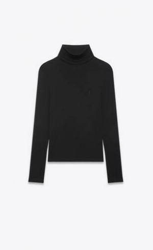 YSL Cassandre Turtleneck Negrii | Romania_YSL19822