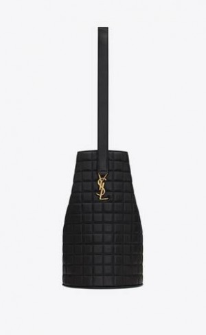 YSL Cecile In Matlasat Lambskin Negrii | Romania_YSL41299