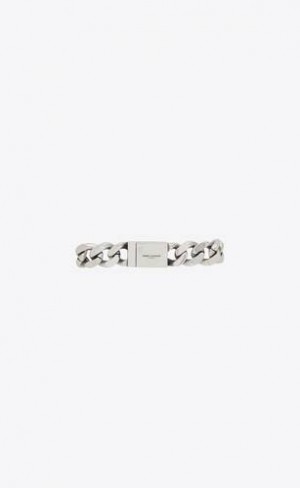YSL Chain Bracelet In Metal Argintii | Romania_YSL86821