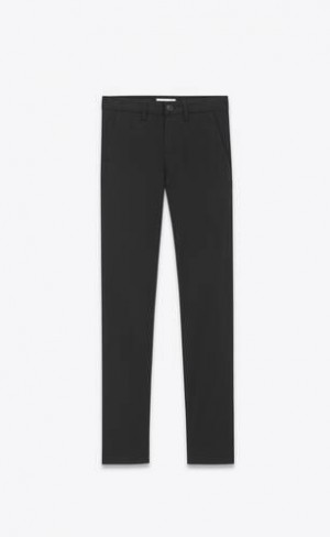 YSL Chino Stretch Gabardine Negrii | Romania_YSL26394