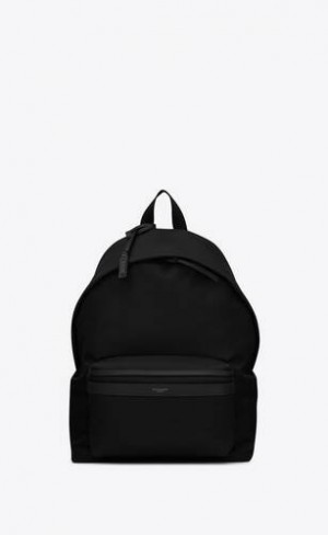 YSL City Econyl®, Smooth Piele And Nailon Negrii | Romania_YSL32105