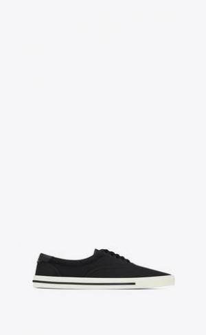 YSL Club Low Top Panza And Piele Negrii Albi | Romania_YSL20003