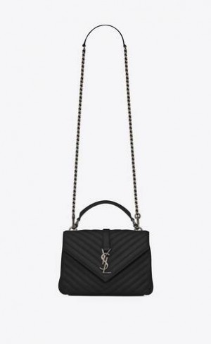 YSL College Medium In Matlasat Piele Negrii | Romania_YSL39862