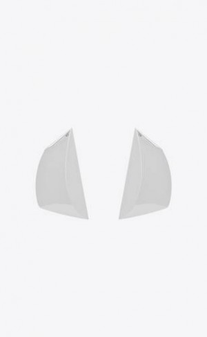 YSL Comet Earrings In Metal Argintii | Romania_YSL20837