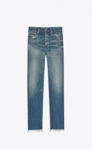 YSL Drept Jeans Albastri | Romania_YSL21321