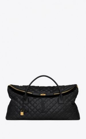 YSL Es Giant Travel Bag In Matlasat Piele Negrii | Romania_YSL37975