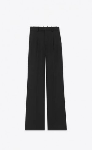 YSL Flared Grain De Poudre Negrii | Romania_YSL88628