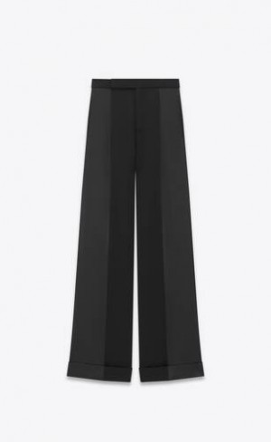 YSL Flared Tuxedo Grain De Poudre Negrii | Romania_YSL38768