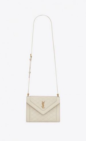 YSL Gaby Mini Satchel In Matlasat Lambskin Albi | Romania_YSL51548