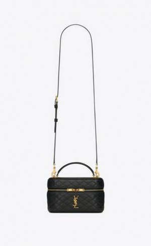 YSL Gaby Mini Vanity Bag In Lambskin Negrii | Romania_YSL12538