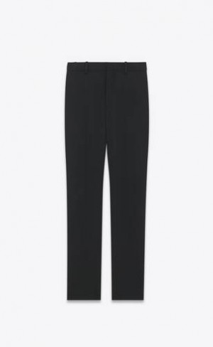 YSL High-waisted Grain De Poudre Negrii | Romania_YSL55429