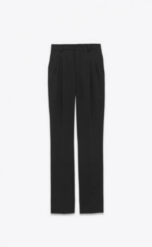 YSL High-waisted Grain De Poudre Negrii | Romania_YSL47884