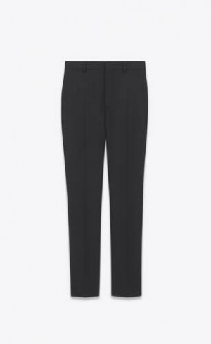 YSL High-waisted In Dungi Lână Negrii | Romania_YSL66281