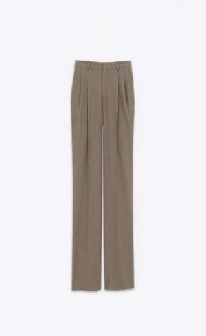 YSL High-waisted Lână Gri Maro | Romania_YSL87027