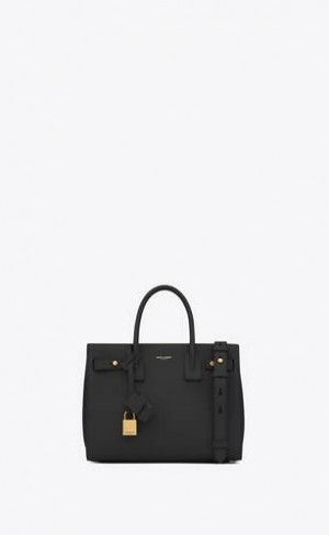 YSL Jour Baby In Supple Grained Piele Negrii | Romania_YSL54333