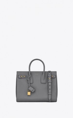 YSL Jour Small In Supple Grained Piele Gri | Romania_YSL76645