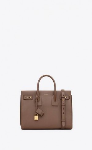 YSL Jour Small In Supple Grained Piele Gri Maro | Romania_YSL79519