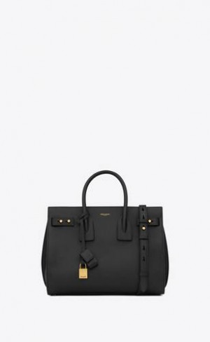 YSL Jour Small In Supple Grained Piele Negrii | Romania_YSL74533