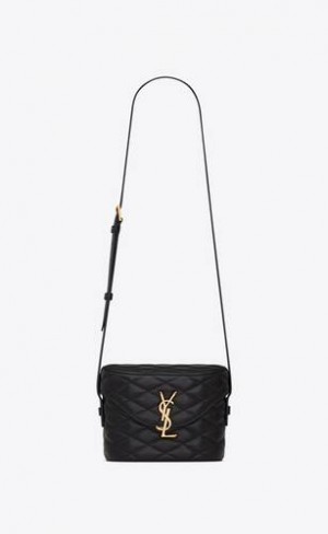 YSL June Box Bag In Matlasat Lambskin Negrii | Romania_YSL24390