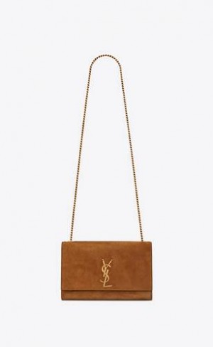 YSL Kate Medium In Piele Intoarsa Maro | Romania_YSL46446
