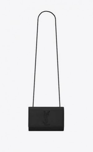 YSL Kate Small In Grain De Poudre Embossed Piele Negrii | Romania_YSL99237