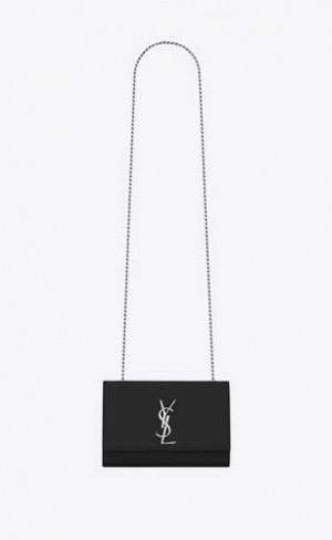 YSL Kate Small In Grain De Poudre Embossed Piele Negrii | Romania_YSL59336