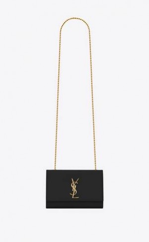 YSL Kate Small In Grain De Poudre Embossed Piele Negrii | Romania_YSL69623