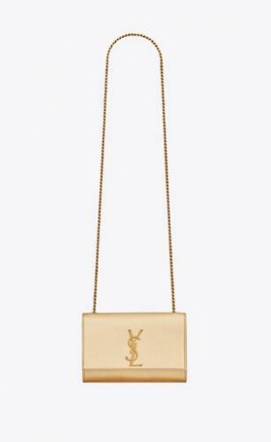 YSL Kate Small In Metallic Piele Aurii | Romania_YSL15039