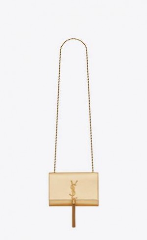 YSL Kate Tassel Small In Metallic Piele Aurii | Romania_YSL49642