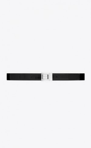 YSL La 76 Cu Catarama Brushed Piele Negrii | Romania_YSL74677