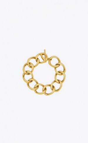 YSL Large Chain Bracelet In Metal Aurii | Romania_YSL77365
