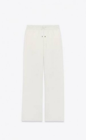 YSL Largi-leg Sweatpants In Fleece Albi | Romania_YSL18905
