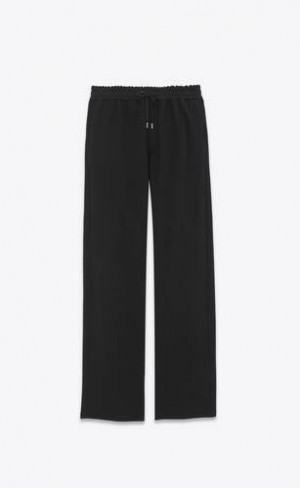YSL Largi-leg Sweatpants In Fleece Negrii | Romania_YSL37778