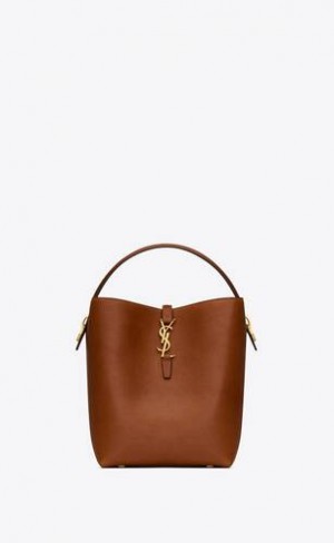 YSL Le 37 In Vegetable-tanned Piele Rosii Inchis | Romania_YSL95352