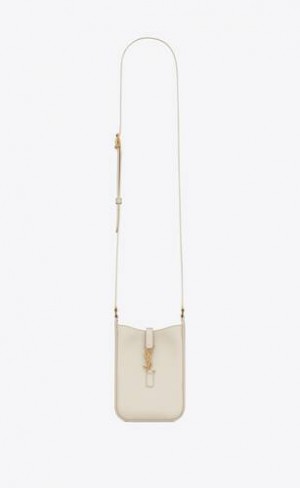 YSL Le 5 à 7 Vertical In Smooth Piele Albi | Romania_YSL75057