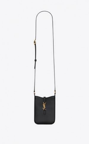 YSL Le 5 à 7 Vertical In Smooth Piele Negrii | Romania_YSL64107