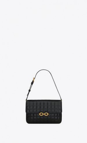 YSL Le Maillon In Matlasat Shiny Piele Negrii | Romania_YSL76206