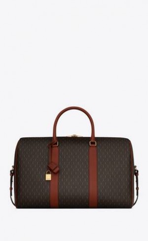 YSL Le Monogramme 48h Duffle Vegetable Tanned Piele Maro | Romania_YSL99958