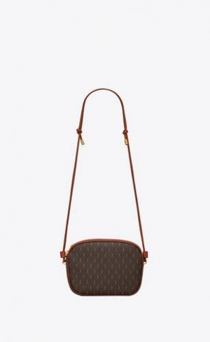 YSL Le Monogramme Small Camera Bag In Panza And Smooth Piele Maro | Romania_YSL49775