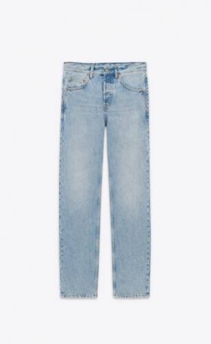 YSL Long Baggy Jeans Albastri | Romania_YSL81036